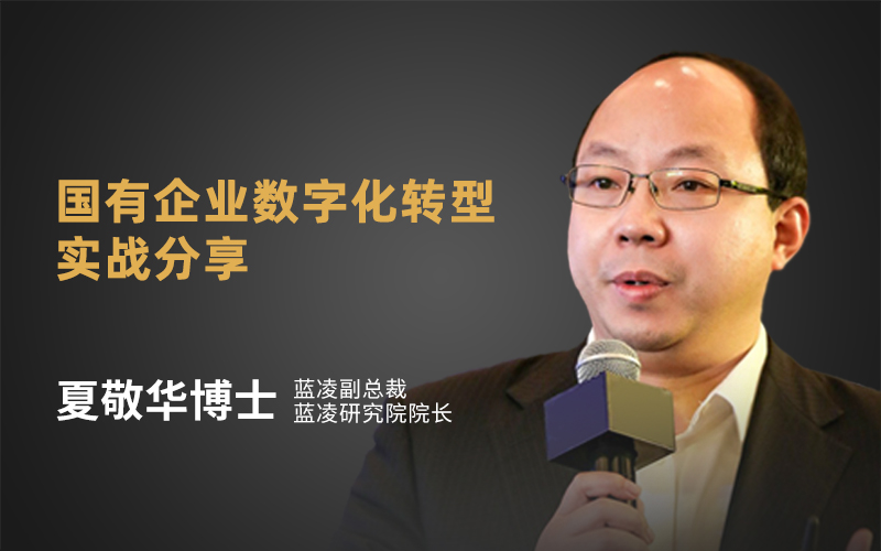 夏敬华博士 蓝凌副总裁、蓝凌研究院院长-国有企业数字化转型实战分享