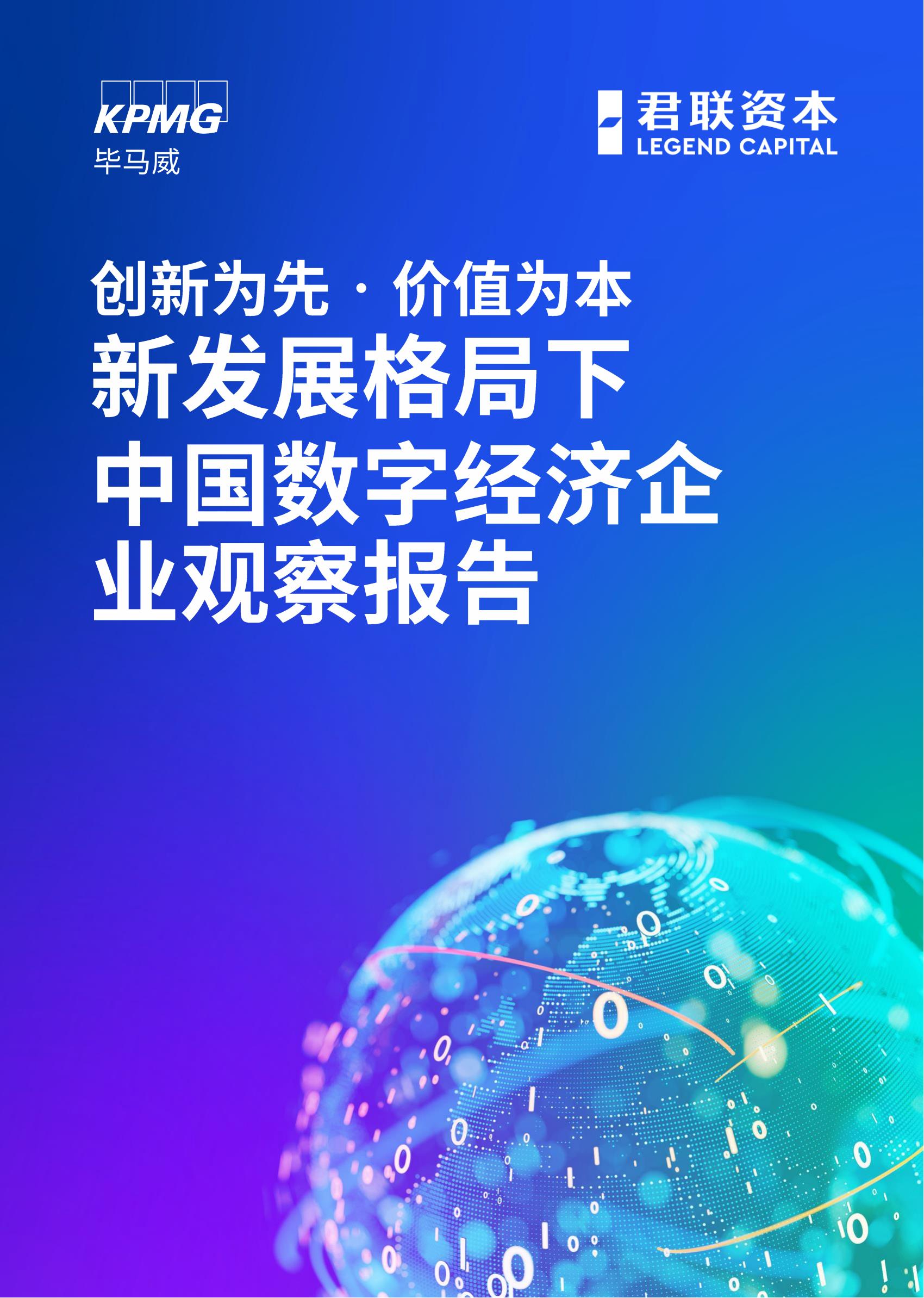 毕马威：新发展格局下中国数字经济企业观察报告 - 锦囊专家官网 - 数字经济智库平台