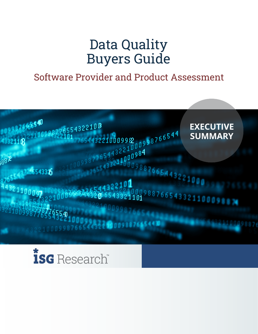 ISG：2024数据质量买家指南：软件供应商与产品评估（英文版） - 锦囊专家官网- 数字经济智库平台